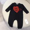 Rompers 100％Cotton C Baby Luxury Designer Romper Newborne Sets新生ジャンプスーツブランドの女の子の服ジャンプスーツキッズボディスーツDH0MX