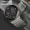 Аксессуары Оригинальный титановый серый ремешок для часов Huawei Watch GT2 Pro, 22 мм, металлический ремешок Correa из нержавеющей стали для GT2, 46 мм, GT2e, ремешок на запястье