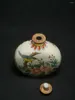 Bottles Collection Vintage Art China Cloisonne Painting Flowers And Birds Snuff