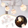 Strings 1.5m 10 Lights Creative Light String Warm White Battery Powered Fairy For Indoor Christmas Icicle Outdoor Wire