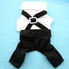 Dog Apparel Fashion Puppy With Bow Tie Party Pet Outdoor Formal Handsome Dress Up Groom Jumpsuit