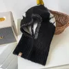 Versione coreana Ins Cappello di lana lavorato a maglia Cappello passamontagna invernale Cappello versatile Sciarpa Protezione per le orecchie integrata Copricapo Cappello bomber 231229