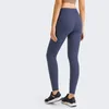 Pantaloni attivi a vita alta in pile caldo logo yoga leggings per sport invernali da donna collant push up da palestra pantaloni fitness neri