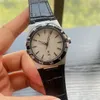 Nuevo reloj informal de alta calidad para hombre, reloj de diseño de 41 mm, movimiento mecánico automático, reloj con correa para mujer, caja con correa