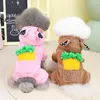 Dog Apparel Pocket Carrot Pet Four Legs Clothing Winter Thickened Warm Cardigan Puppy Coat Cute Teddy Clothes S-XXL