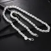 Chains 925 Sterling Silver 20/24 Inch 5MM Dragon Head Chain Necklace For Woman Man Party Fashion Wedding Jewelry Gift