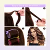 Hair Rollers 61 Pieces Roller Set Curlers 3 Sizes Big for Long No heat with Clips Comb 2210131464390