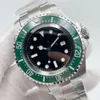 ST9 Black Dial Men Watch Green Ceramic Bezel 44MM Sapphire Glass Automatic Mechanical Diver Mens Watches Wristwatches