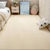 Storlek vardagsrum matta mjukt och hudvänligt sovrum mattan grå säng golvmatta baby spel vit dekoration hem 231229