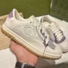 Designer mode märke kvinnors skor sneaker läder vintage g broderad par avslappnad sneaker män kvinnor små vita skor