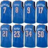 Custom Mens Print Basketball Chet Holmgren Jerseys 7 Tre Mann 23 Eugene Omoruyi 97 Aleksej Pokusevski 17 Isaiah Joe 11 Lindy Waters III 12 Aaron Wiggins 21 Dario Saric 9