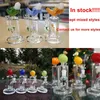 Hookahs Venta caliente Vidrio Bong Forma de fruta Aceite Dab Rigs Reciclador Percolador Tuberías de agua Fruta dentro de 14 mm Junta femenina con tazón Muchos estilos