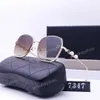 New Cc Sunglasses Fashion Designer Ch Sun Glasses Retro Top Driving Uv Protection Rectangle Frame for Women Men Sunglasses with Box J2