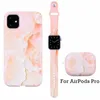 Accessoires Fhx11ps Telefoonhoesje Voor iPhone 11 12 Pro Max XS Max XR 7 8 Plus Rubber Cover Horlogeband band 38/40/42/44 Voor Airpods Pro Case