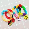 Conjunto de bandas de tear coloridas, pulseira de cor de doces, kit de fabricação de pulseiras de arco-íris, brinquedos artesanais para meninas, presentes 231229