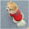 Sta piovendo amore sublimazione spazi vuoti Abbigliamento per cani Cani vestiti Stampa zampa T-shirt semplice in cotone Ventilazione Primavera Estate Gilet Chihua Dhena