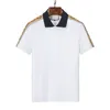 Luxe Italie Hommes Styliste Polo gg Chemises Hommes Vêtements À Manches Courtes Mode Casual T-shirt D'été Chemise À Rayures T-shirts Serpent Polos Bee Floral Mens Medusa