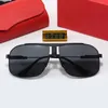 Oversized Designer Sunglasses for Women Mens Pilot Golden Sun Glasses Aviation Carti Fashion UV400 Goggle With Box Retro travel gafas para e