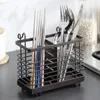 Kitchen Storage With Hooks Utensil Drying Rack Open Design Sink Organizer No Drilling Chopstick Holder Accessories