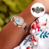 Montres-bracelets Montres pour femmes - Montre accentuée de qualité supérieure avec bracelet de mode pour femme Bracelet de montre-bracelet étanche