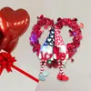 Decorative Flowers Valentines Day Door Decoration Red Love Hanging Ornament Hanger Pendant 2024