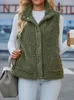 Gilets pour femmes Veste polaire Femmes Vintage Lambswool Manteau de fourrure Lady Casual Chaud Fluffy Veste sans manches Femme Automne Hiver Mode Teddy