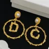Kadınlar için lüks tasarımcı küpeler Altın İnci Dangle Küpeler Takı Kadınlar Vintage Küpe Saplama Kulak Des Bouclees Oreilles Düğün Hediyesi Kutu