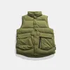 Winter casual solid color standing collar vest down jacket for men and women, new national standard 90 white duck down jacket