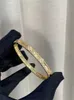 Designerschmuck Luxusarmband VCF Kaleidoskop 18K Gold Van Clover Armband mit funkelnden Kristallen und Diamanten Perfektes Geschenk für Frauen Mädchen 7WNP