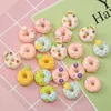 30pcs lot 20mm Lovely Donuts Flat Back Cabochon Scrapbooking Hair Bow Center Embellishments DIY Accessories257Q