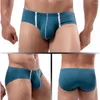 Cuecas homem bulge bolsa roupa interior para menino macio super grande pênis u-convexo boxers elástico pau saco lingerie melhorar calcinha sexy briefs