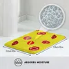 Carpets Kisses Yellow Comfortable Door Mat Rug Carpet Cushion Mouth Lips Clecio