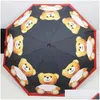 Umbrellas Designers Brand UV Protection Fashion Fl Matic Folding Luxury Rainy Umbrella Women Men Men Outdoor Travel Sunshade Drop DeliveDHP9G