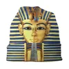 Baretten Farao Koning Tut Goud Lapis Motorkap Femme Gebreide Muts Voor Vrouwen Mannen Herfst Winter Warm Egypte Egyptische Hiërogliefen mutsen Caps