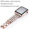 Accessories Women Diamond Strap for Apple Watch Band SE 6 5 4 Luxury Bling Replacement Bracelet for iWatch Band 3840mm 4244mm Myl28bd