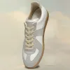 Luxurys Designer Men Sapatos de vestido de lona Low Maisons feminino Run Basketball Sneaker 2024 Novo Couro de Moda Branco Black Loafer Kid Foam Runner Casual ao ar livre com caixa