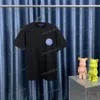 Xinxinbuy 2024 Erkekler Tasarımcı Tee T Shirt Toprak Mektup Baskı 1854 Mürettebat Boyun Kısa Kollu Pamuk Kadınlar Siyah Beyaz S-3XL