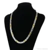 Stainless Steel Gold Byzantine Chain Hollow Metal Necklace Men Gift Accessory Hip Hop Jewelry Chaine Collier6955278