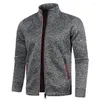 Men's Vests Nice Autumn Winter Zipper Knit Long Sleeves Thin Cashmere Fashion Top Sweater Coat