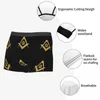 Underpants Custom Gold Freemason Logo Boxers Shorts Men's Masonic Mason Briefs Underwear Cool