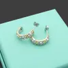 Vintage Designer Gouden Kruis Volledige Diamanten Ketting Luxe Oorbel Set Styling Originele Mode Klassieke Armband Dames Jewelr340B