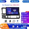 Car Video 4G Radio Android 12 Stereo For Honda Civic 8 2006 - 2011 Mtimedia Player Navigation Gps 2Din Wifi O Bt Drop Delivery Mobil Dh3Ar