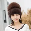 Fashion trend product Rex rabbit plus fox hair hat real rabbit hair real fox ear cap thickened to keep warm 231229