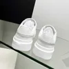 Diseñador Mujer Plataforma de encaje Zapatos deportivos Zapatos para correr blancos Moda casual Color Bump Empalme Cómodo Transpirable Calidad de gama alta con una variedad de