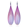 Dangle Earrings 2023 Stainless Steel Dripping Color Hollow Striped Piece Long Ear Jewelry Pin