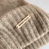 Konijnenhaar Gebreide Hoeden voor Vrouwen Winter Koreaanse Stijl Grote Hoofd Warme Gehoorbescherming Meisjes Outdoor Casual Mutsen Hoed Motorkap 231229