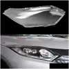 Oświetlenie samochodu Akcesoria oświetleniowe do Honda Vezel Transparent Lampa Lampa odcień przednie reflektor ER Glass Shell Case Drop D Dhqb3