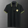 Polo da uomo di design Polo da uomo T-shirt di fascia alta Polo moda Cotone scollo a V uomo Tops T-shirt da donna Abbigliamento casual di lusso Taglia asiatica M-3XL bfuo