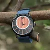 Montre-bracelets mode Minimaliste imperméable étanche ultra-mince watch watch mens Toile Strap en gros cadran en bois pour hommes