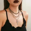 Collier ras du cou gothique créatif Europe amérique hip-hop, noir foncé, doux, Cool, tendance, Punk Ins, accessoires féminins